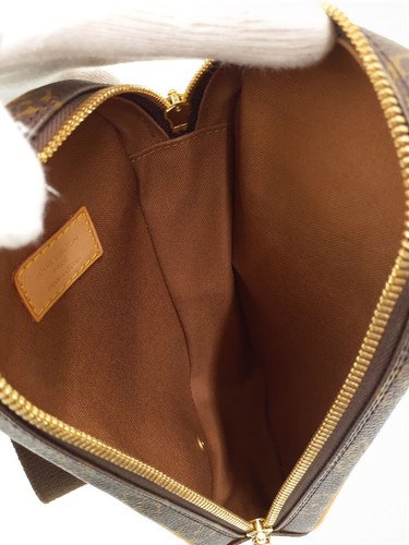 Louis Vuitton Monogram Leather Brown Pochette Ganjou Body Bag - Picture 3 of 9