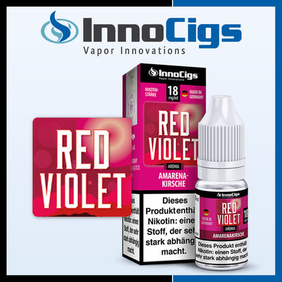 InnoCigs Liquid - Red Violet - Amarenakirsche - 0, 3, 6, 9 oder 18 mg/ml
