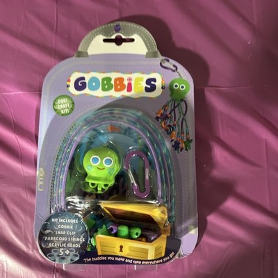 Gobbies Craft Kit with Beads, Paracord Strings, Snap Clip, Acrylic Beads