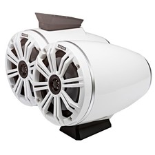 Kicker KMFC65W 6.5" Flat Mount Loaded Marine Wake Towers with 46KM654L Speakers