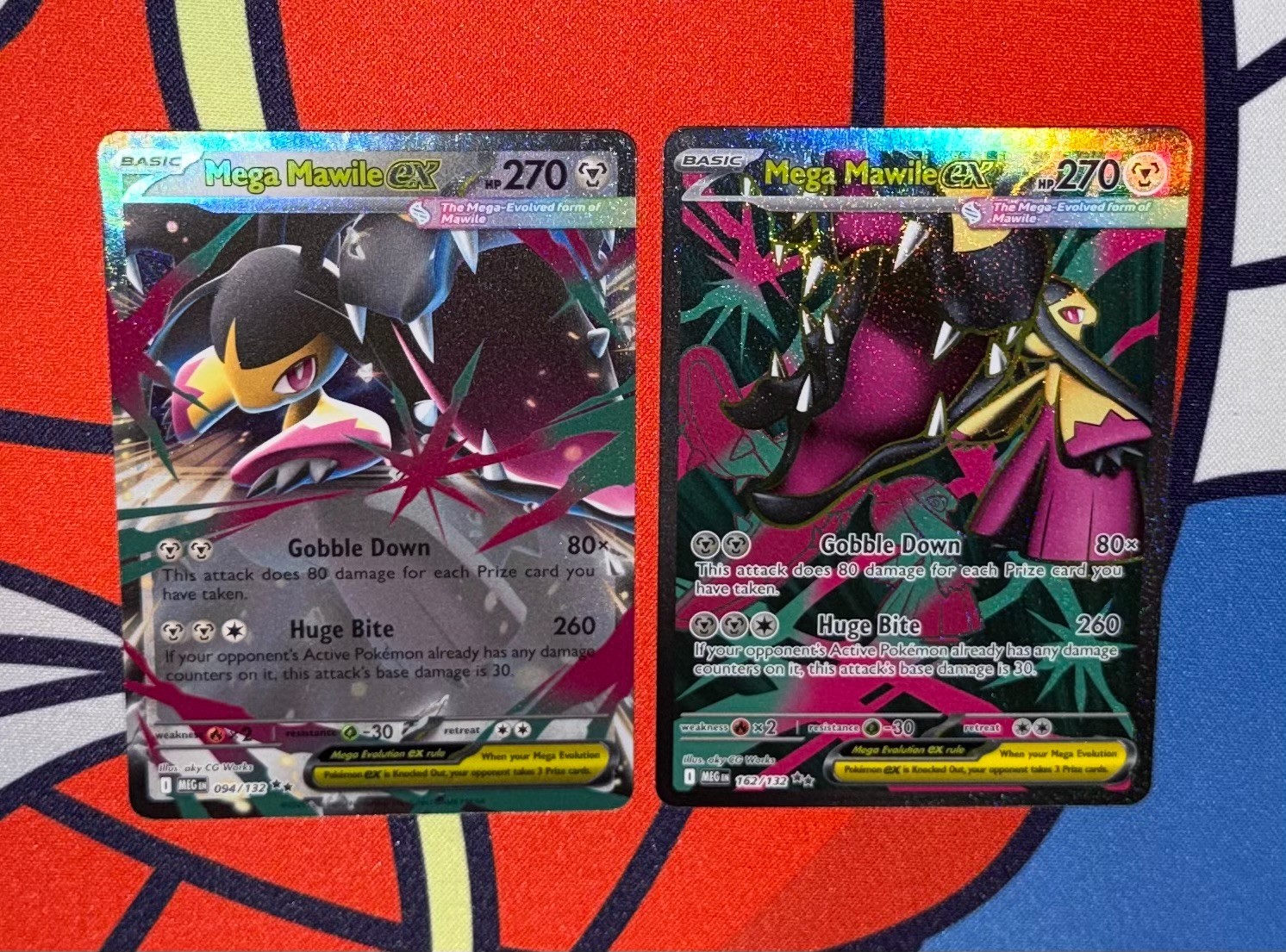 Mega Mawile EX 162/132 Hyper Rare + 094/132 Double Rare 2-Card Lot