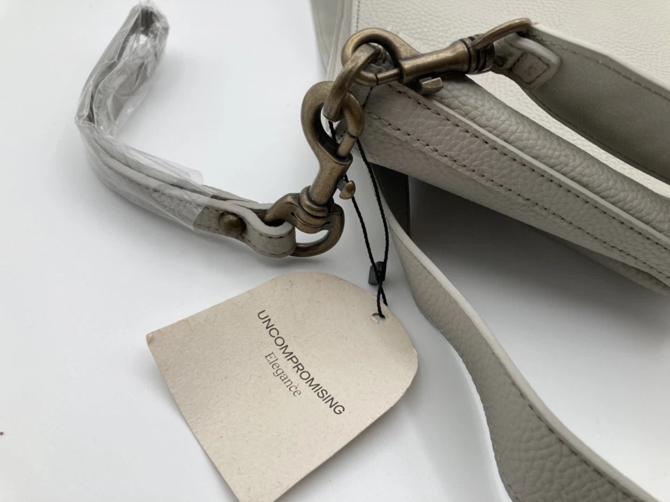 Angela Roi Shoulder Tote Bag New York Medium Light Gray 8.25”W x 8.5”H x 5.5”D - Image 3 of 4