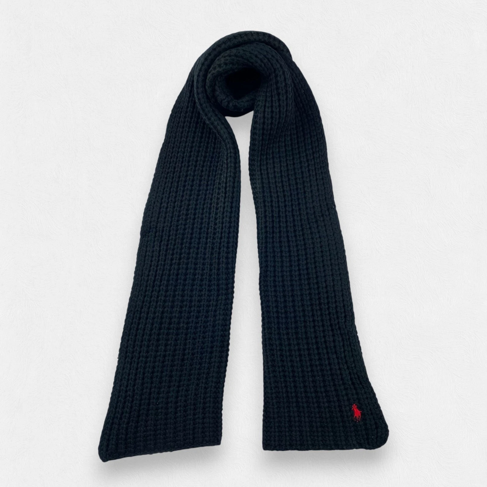 Polo Ralph Lauren Scarf Muffler Neck Wrap Scarf Wool Unisex Scarves