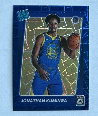 2021/22 Panini Donruss Optic, Jonathan Kuminga, Blue Velocity Rated Rookie #190