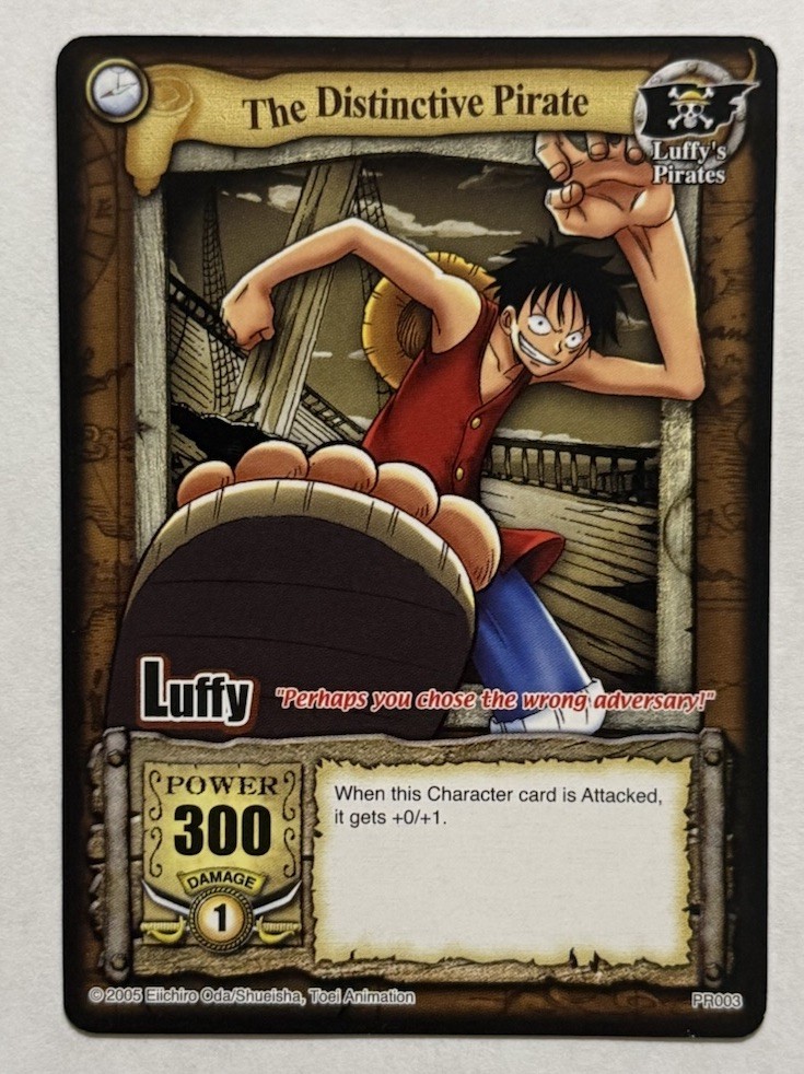 One Piece CCG The Quest Begins The Distinctive Pirate Luffy PR003