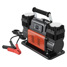 VEVOR Dual-Cylinder Heavy Duty Air Compressor 10.6 CFM Auto-Stop Tire Inflator