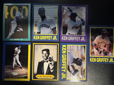 #ad 1990 Oddball KEN GRIFFEY JR Lot of 7 MLB Cards Mariners HOF 0945 $6.74