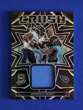 2023 Spectra Derrick Henry Crush Silver Prizm Jersey Patch Card #CRU-DHE; #d /99