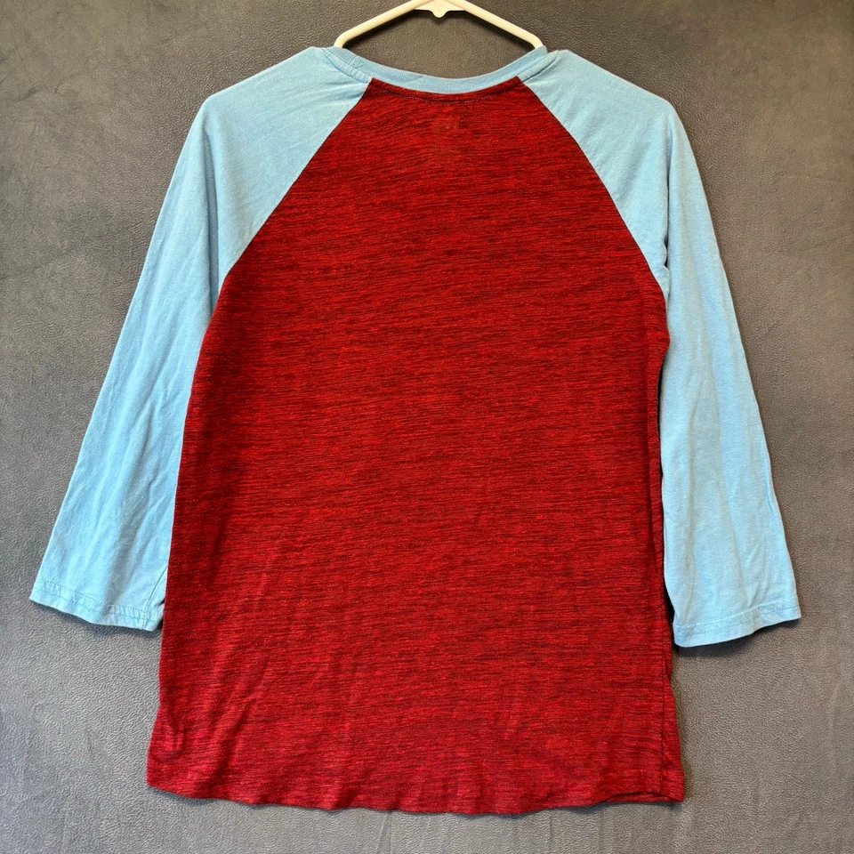 St Louis Cardinals Shirt Cooperstown Collection Majestic Raglan MLB Baseball LG - Image 2 of 4