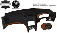 BLACK BROWN REAL LEATHER DASH DASHBOARD COVER FITS TOYOTA CELICA MK7 1999-2006