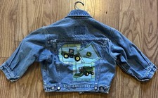 Vintage John Deere GAP 1969 Jeans Jacket XS Light Wash Denim Trucker 1990s