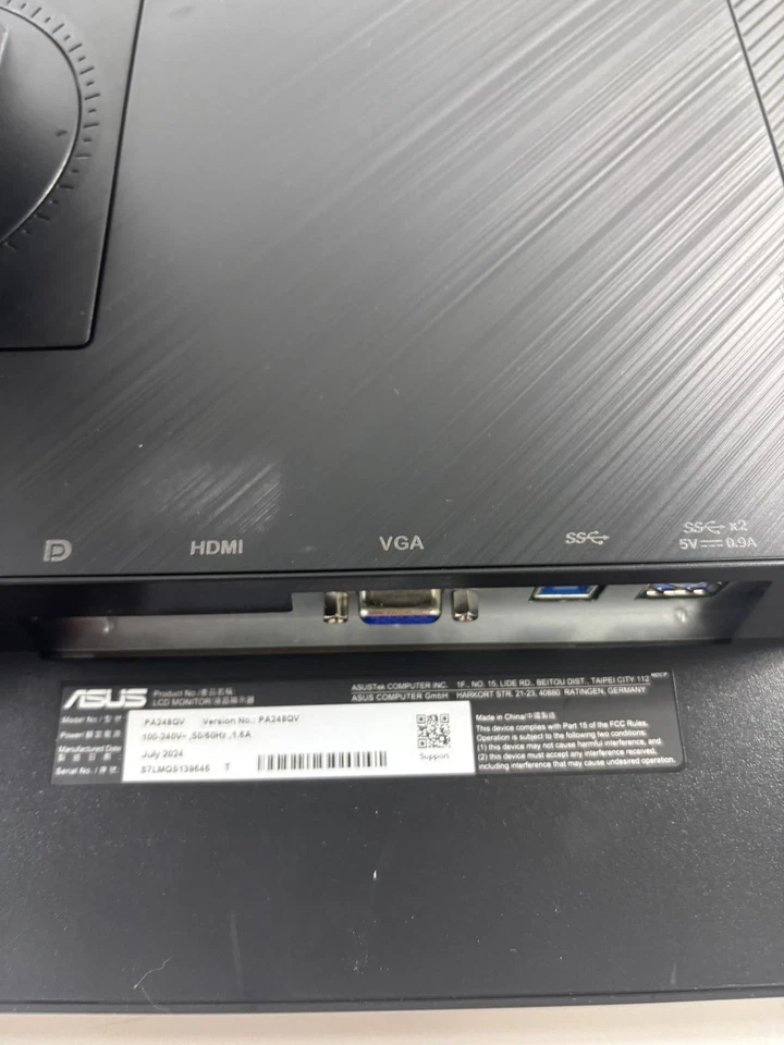 ASUS ProArt Display PA248QV 24.1” WUXGA (1920 x 1200) 16:10 Monitor (LCD DAMAGE) - Image 4 of 4