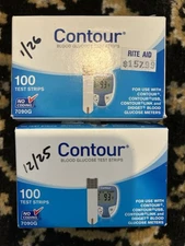 100 Count Contour Glucose Test Strips 3 Boxes 200 Strips Exp 9/30/25