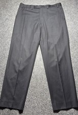 Calvin Klein Dress Pants Mens 36x31 Gray Straight Legs Flat Front Stylish