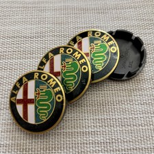 4x 56mm Für Alfa Romeo Nabendeckel Radmitte Emblem Radkappen Felgendeckel Auto