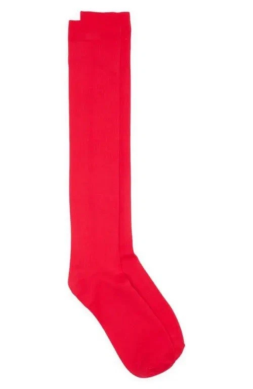 Meias femininas NORDSTROM ALTURA DO JOELHO VERMELHAS OS NOVAS COM ETIQUETAS - Imagem 2 de 3