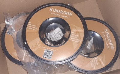 Filamente von KINGROON für 3D Drucker, weiß, orange, blau, NEU originalverpackt