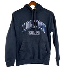 Vintage London England spell out pullover unisex hoodie sweatshirt size small