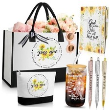 7 Pcs Christian Gifts for Women Faith Bible Inspirational Religious Sunflower