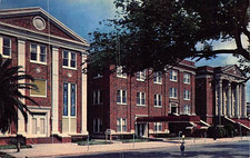Postcard TX: First Baptist Church, Beaumont, ...