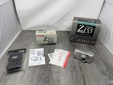 Canon Sure Shot Z155 Caption 35mm Film Camera Silver Point  Shoot     READ