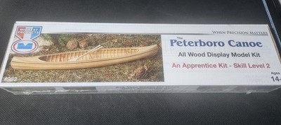 Midwest Products Peterboro Canoe Model Kit #982 All Wood Display Boat Sealed