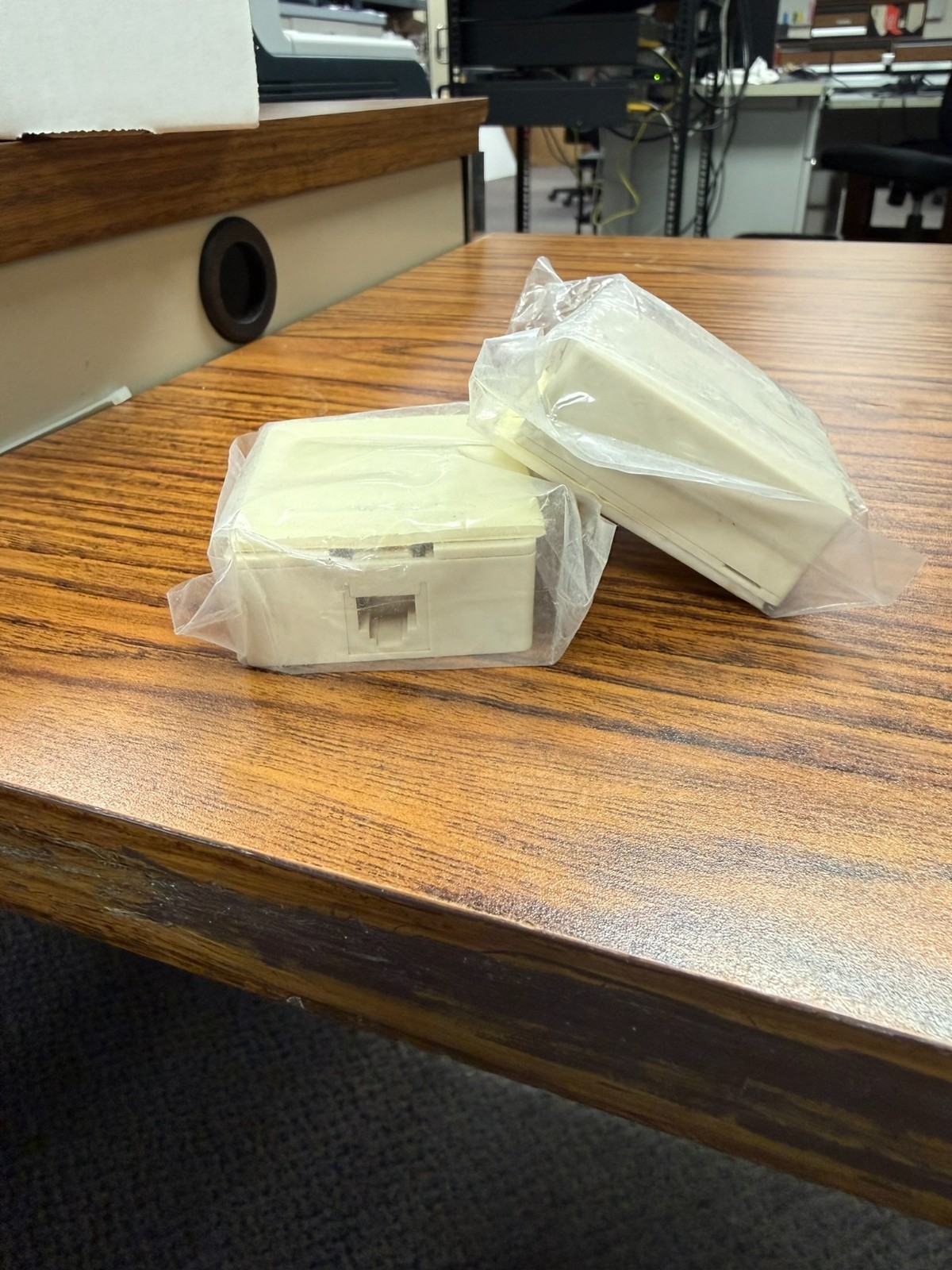 Surface Mount Telephone Wall Jack Home Phone Land Line (Set of 2)