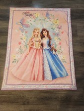 Barbie Princess and the Pauper Blanket Rare Erika Anneliese