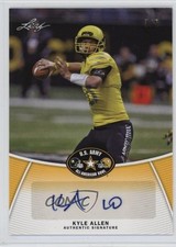 2014 Leaf US Army All-American Bowl Yellow 3/5 Kyle Allen #BA-KA1 Auto 0zv5