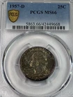 1957-D Washington Quarter 25C PCGS MS66