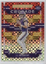 2024 Panini Rookies & Stars Crusade Red Plaid JJ McCarthy #C-JMY 8cx
