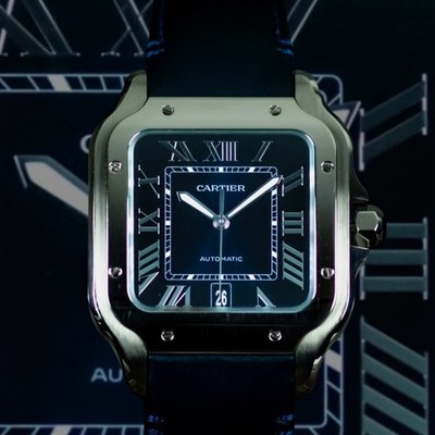 Santos de Cartier WSSA0030 Large Blue Dial 40mm Cartier Men's
