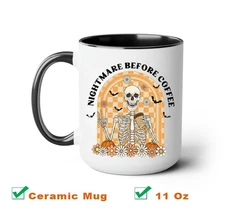 Nightmare Before Coffee Halloween Mug