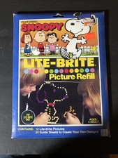 Lite Brite Picture Refill New Sealed Featuring Snoopy with Peanut Friends