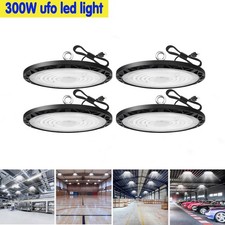 4Pack 300W UFO Led High Bay Light Industrial Commercial Warehouse Led Shop Light
