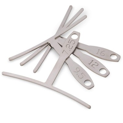 StewMac Understring Radius Gauges, Standard Width, Set of 4 - (7-1/4'',...