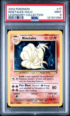 2002 Pokemon Legendary Collection #17 Ninetales Holo PSA 9 MINT