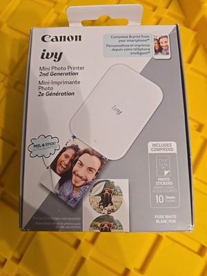CANON IVY 2  Mini Photo Printer 2nd Generation Pure White