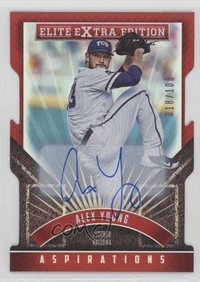 2015 Panini Elite Extra Edition Aspirations Auto 18/100 Alex Young #44 Auto 1b3