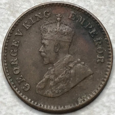 1929 British India 1/12 Anna Foreign Coin F160