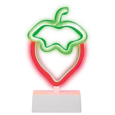 FUN DAY Strawberry Neon Light Table Lamp Plastic Party Bar Decor