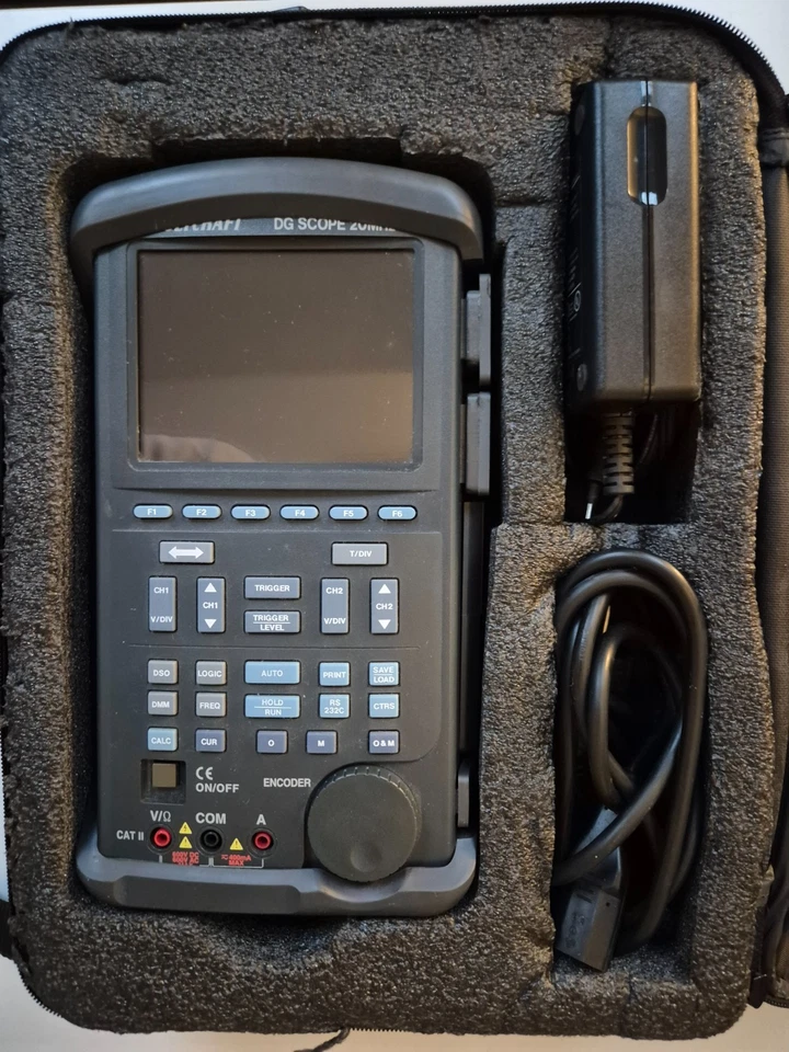 Voltcraft DG Scope 20MHz Hand-Oszilloskop mit Zubehör - Gebraucht - Bild 2 von 4