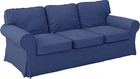 Heavy Cotton Ektorp 3 Seat Sofa Cover Replacement Compatible with IKEA, Blue New