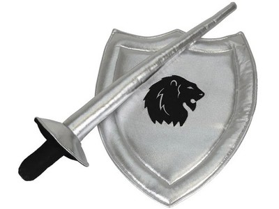Astrup Knight Shield with Sword Silver