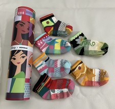 New Bombas Disney Princess Toddler Calf / Crew Socks 6 Pairs Size U.S. 5-8.5