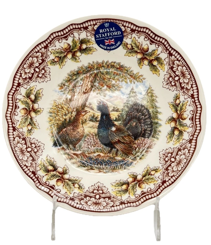 ROYAL STAFFORD Homeland Capercaille Auerhuhn 7 1/2" Salatschüssel Erntedank Herbst