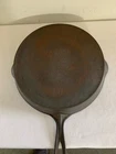 Antique Wagner No # 10 Center Logo Cast Iron Skillet Heat Ring Sits Flat