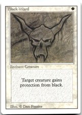 MTG Black Ward Revised Edition 3ED #5 uncommon LP VINTAGE! Complete your set!