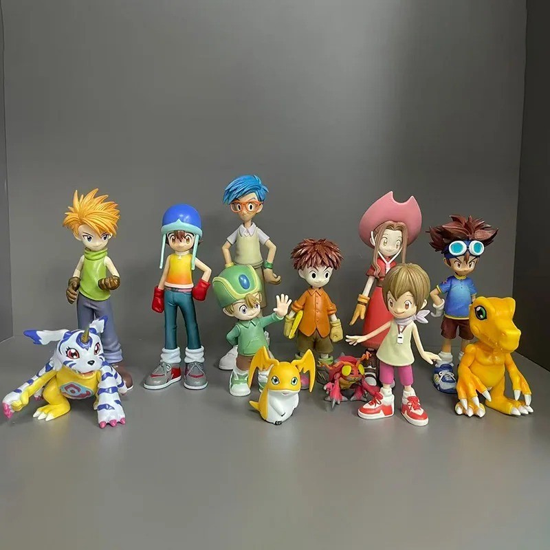 Digimon Aventura Anime Figuras de Acción Taichi Yamato Tentomon PVC Modelo Juguete 5-16