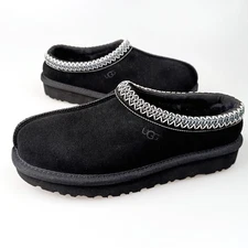 UGG Classic Tasman II Black Suede Slippers Women's Shoes New with Box